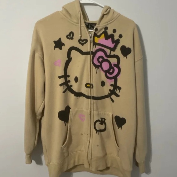Hello Kitty x Forever 21 Jacket Zip Up Hoodie - Picture 1 of 7